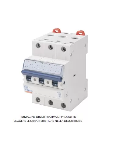 Disyuntor automático Gewiss 3p c25 6ka gw92069 3 módulos